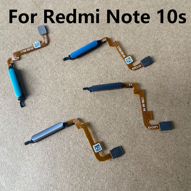 

Original New Fingerprint Sensor For Xiaomi Redmi Note 10S Home Button Menu Touch ID Scanner Ribbon Connector Flex Cable