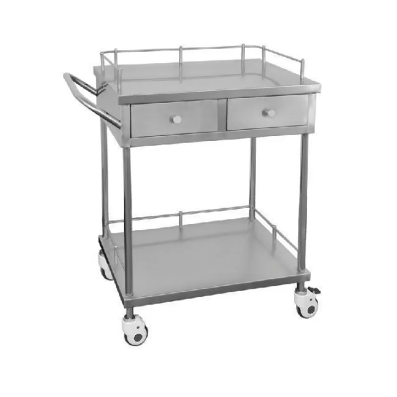 Carrello Per Strumenti Medici In Acciaio Inossidabile Ospedaliero, Carrello Per Infermieristica Clinica In Acciaio Inossidabile