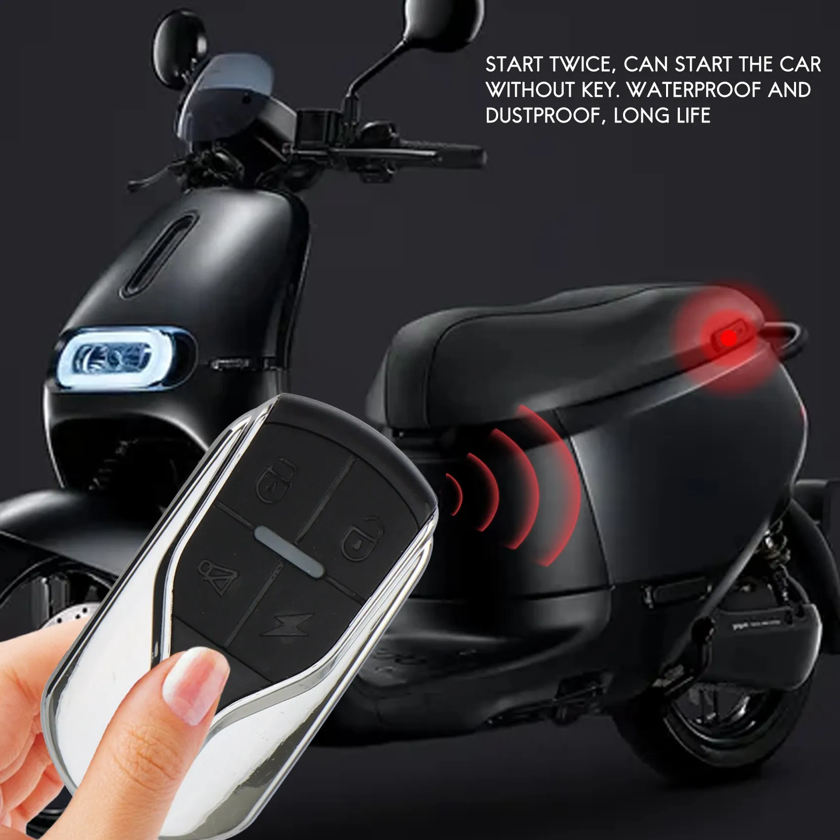 Ebike 경보 시스템, 전기 자전거, 스쿠터, 브러시리스 컨트롤러용 스위치 2 개 포함, 36V, 48V, 60V, 72V