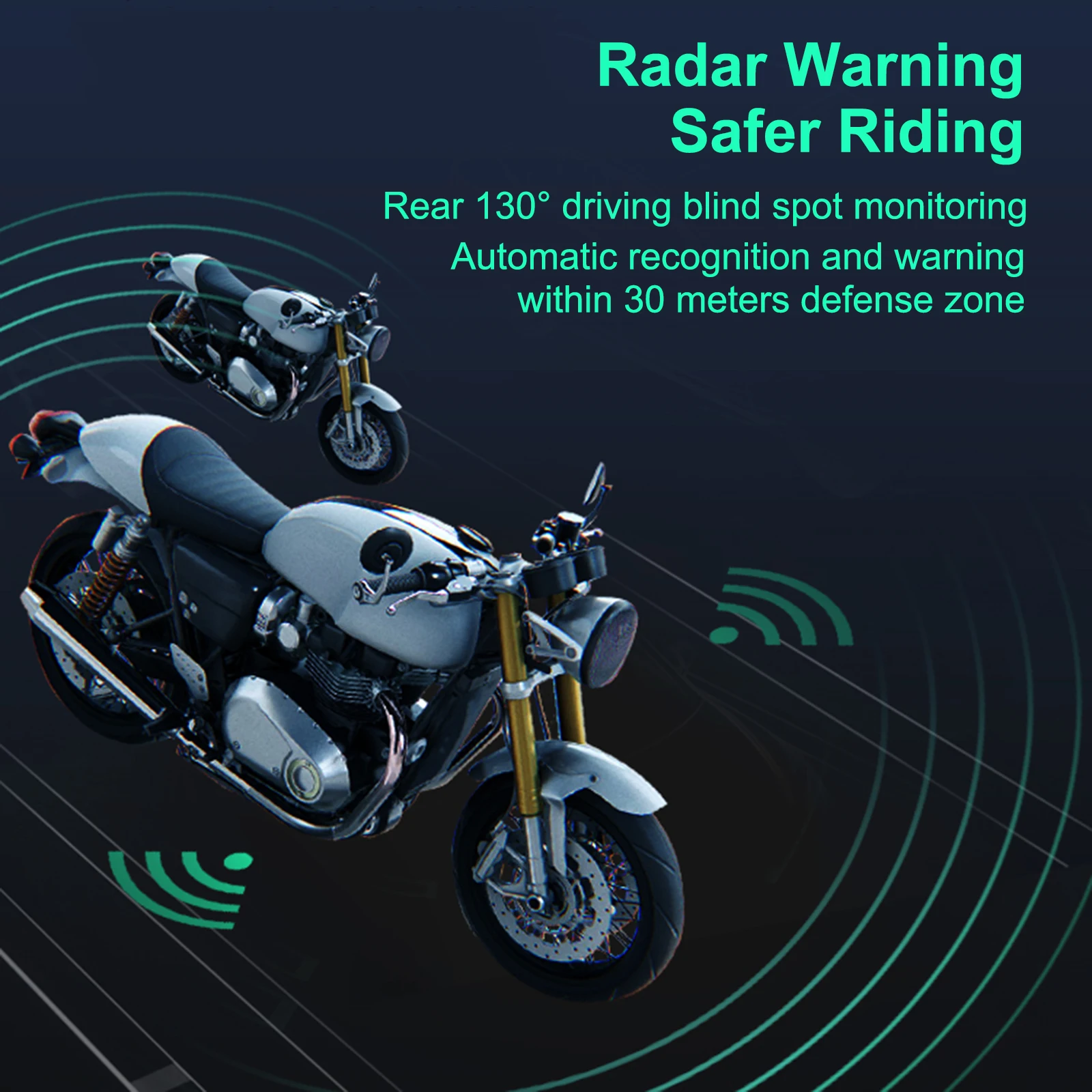 

Motorcycle BSD Blind Spot Detection System 24GHZ Millimeter Wave Radar Sensor Lane Change Assist Monitoring 30M Range Waterproof