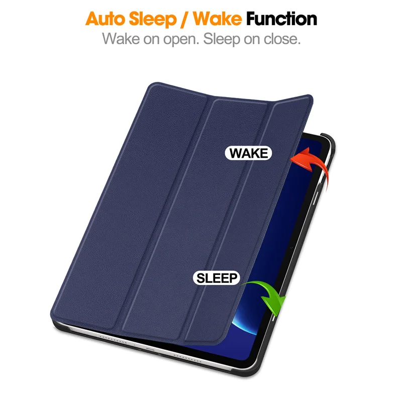 Premium Tri-Fold Magnetic Leather Stand Case