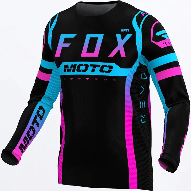 2023 Men's Downhill Jerseys Hpit Fox Mountain Bike MTB Shirts Offroad
