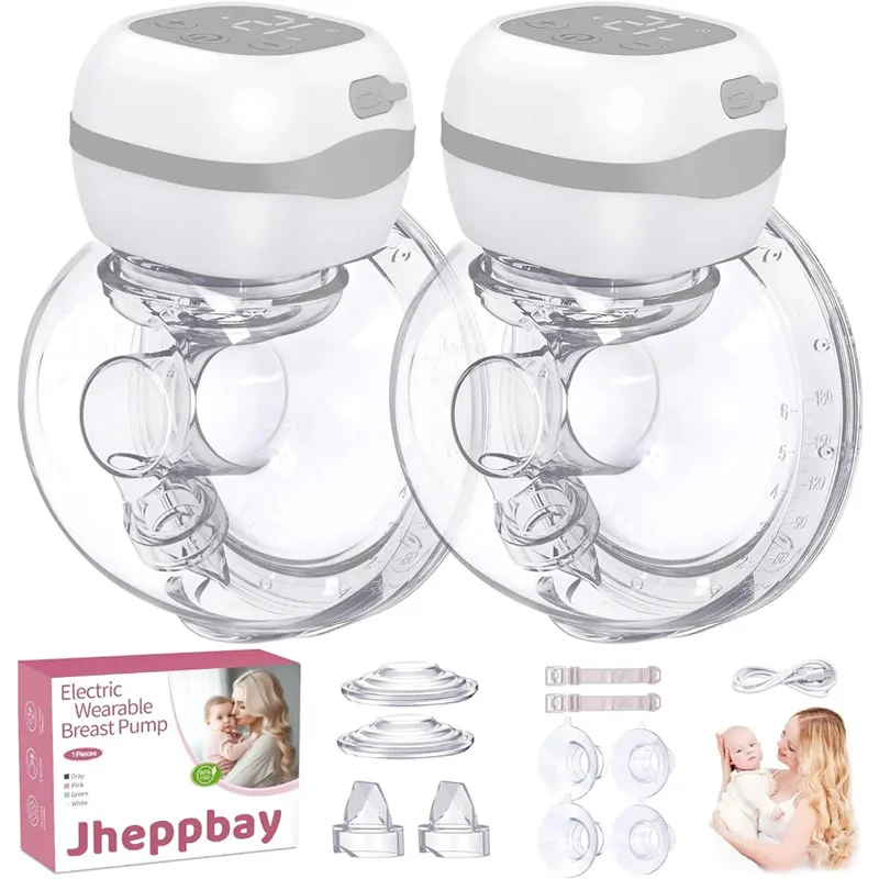 Electric Breast Pump Electric Breast Pumps 12 Levels & 3 Modes Wearable Breastpump Hands Free BPA Free LCD Display Painless Wireless Breastfeeding