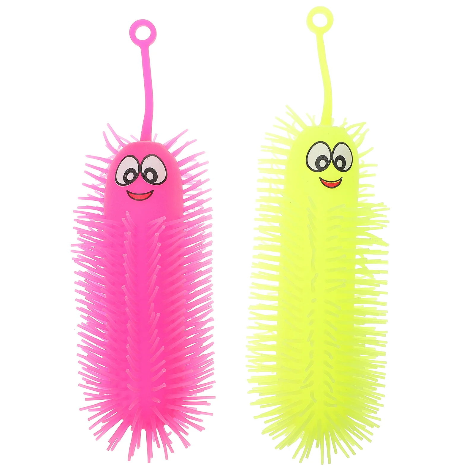 

Luminous Caterpillars Toys Flashing Glowing Light Squishy Ball Soft Squeeze Toys Decompression Toys Random Color