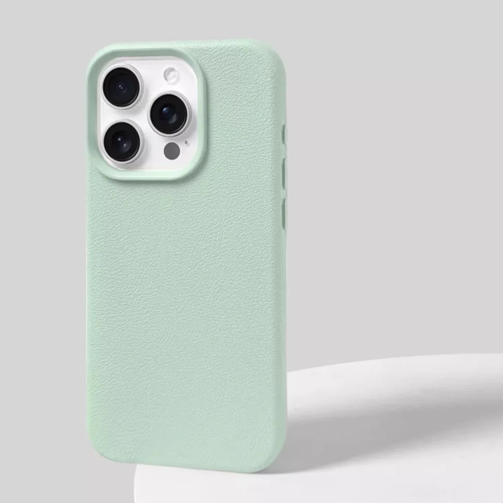 thumbnail image 1 of Luxury Soft Matte Silicone Litchi Grain Phone Case For iPhone 16 15 14 13 12 11 Pro Max Plus X XS XR Shockproof Bumper Cover, 1 of 4