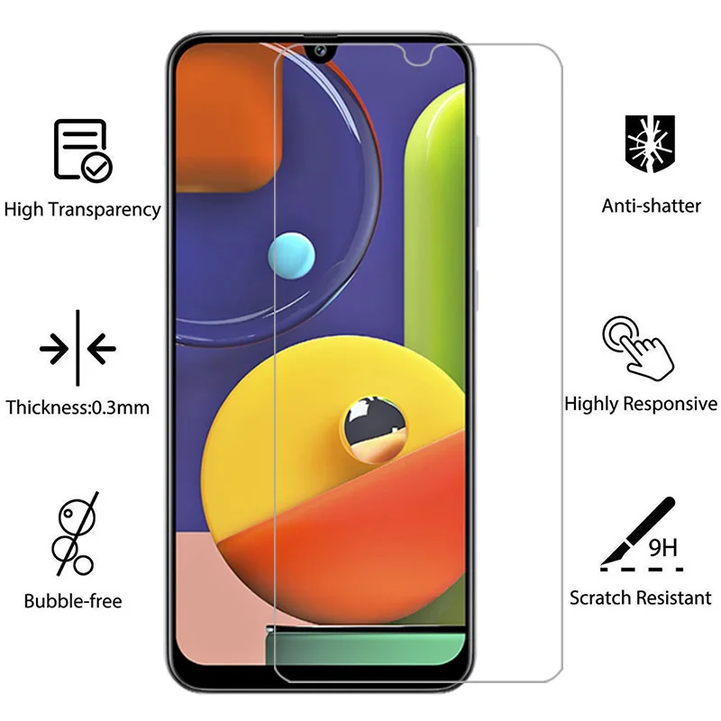 Pellicola protettiva in vetro temperato per Samsung Galaxy A50 A50s, protezione schermo per Samsung A50 Galaxy A50 A 50 S 50S 50A - immagine 2