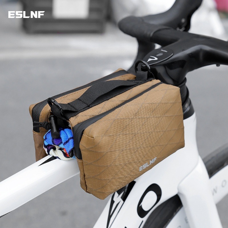 ESLNF Bicycle Bag Bike Saddle Bag Multifunction Shoulder Bag Bicycle Top Tube Bag Large Capacity Portable MTB Bike Accessories