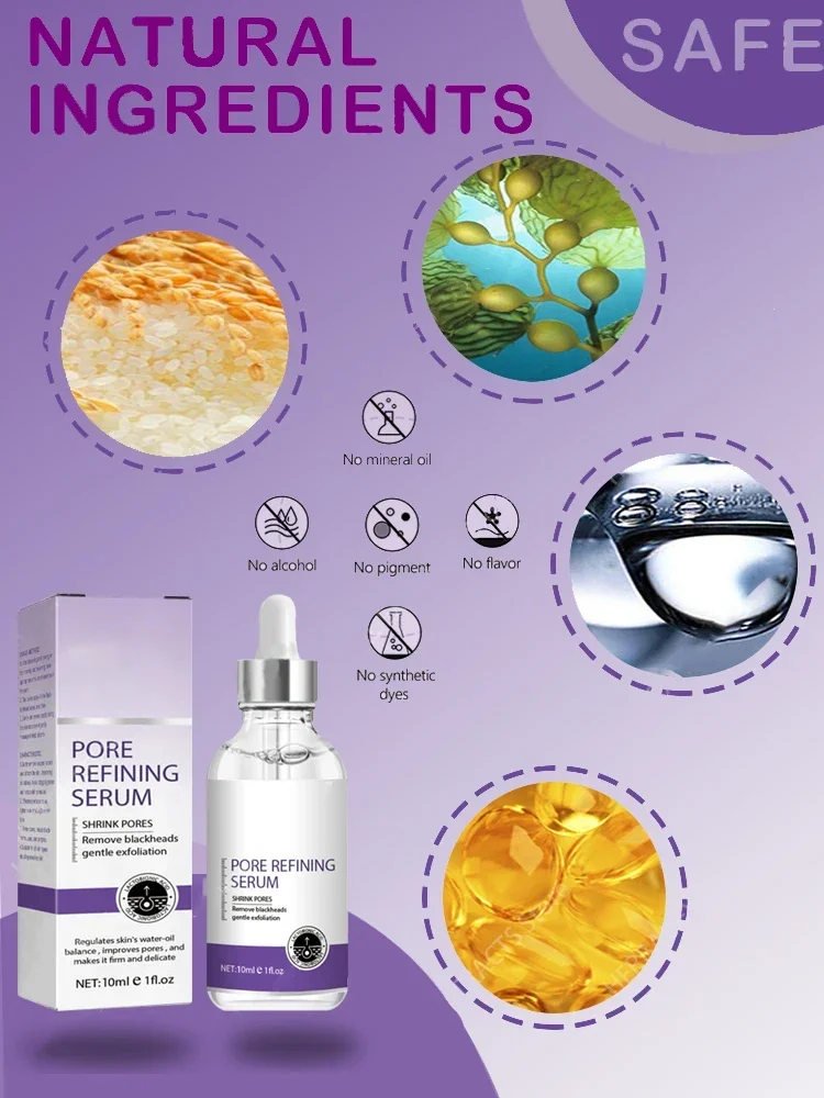 Face Serum Tightening Large Pores Facial Essence Long lasting Moisturizing Calming Skin Care 4