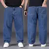 джинсы мужские Pantalones Vaqueros Hombre Plus Size Jeans for Men Wide Leg Jeans 30-50 Loose Long Pants Baggy Jeans 3
