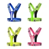LED Running Vest USB Rechargeable Reflective Night Work Security Vest High Visibility Night Running Riding Clothing Elastic Band 2