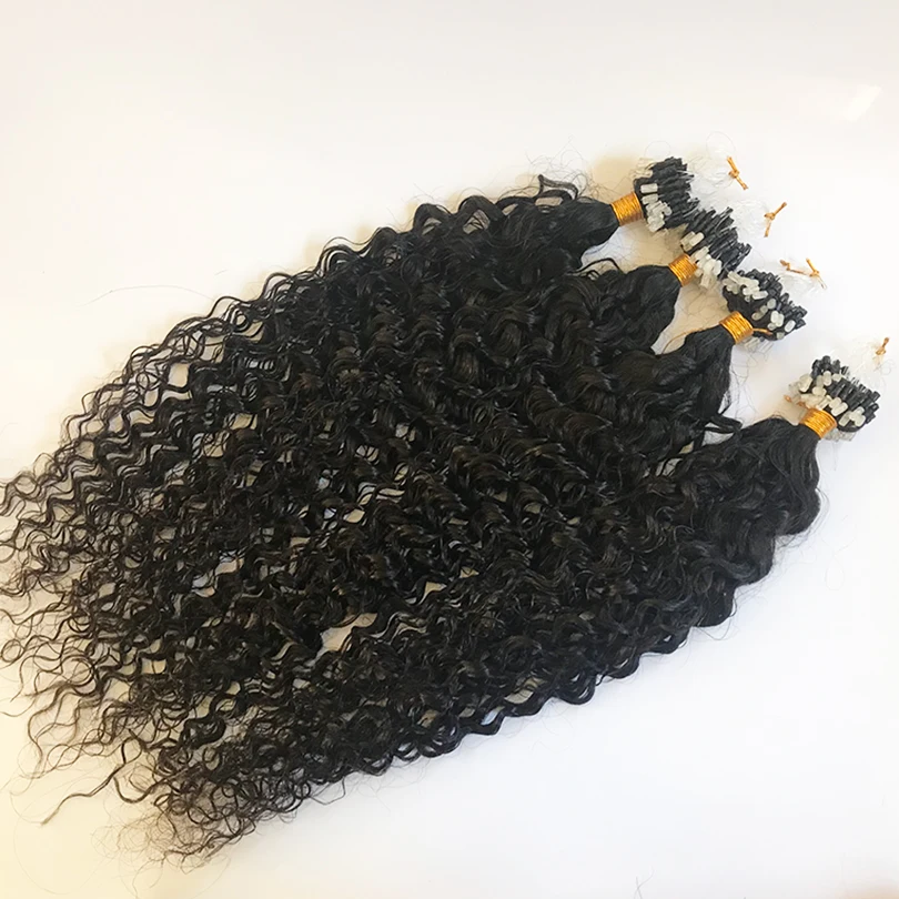 Extensões do Cabelo do Grânulo Micro Cabelo Humano Strand Malaio Remy Laço Anel Cor Natural 8-30 Polegada 1g - 3 Computers & Electronics