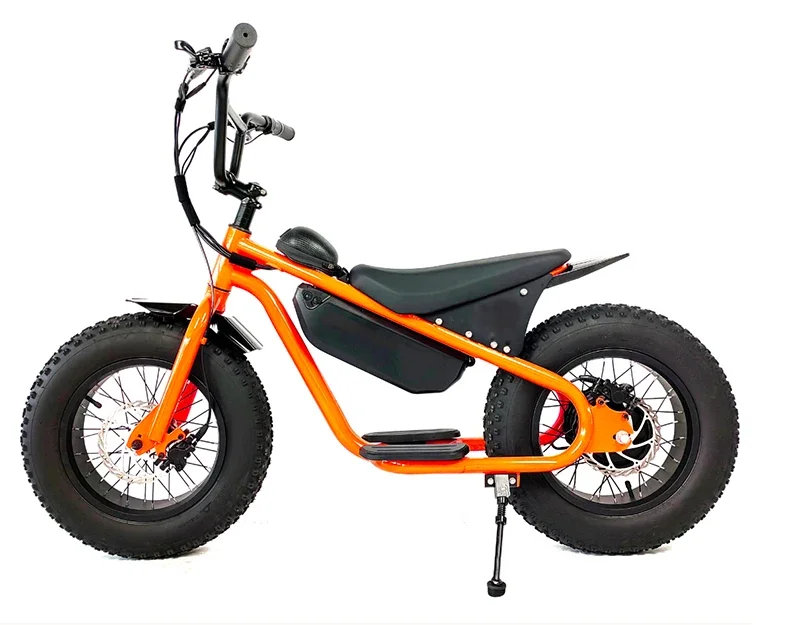 S16 kids' scooters 16 inch fat tire 500w 48V13AH hub motor mini bike carbon steel high load capacity kids' bikes