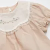 In Stock! 2024 Summer New Ins Style Girl Child Cute Wild Lou Pink Romper 3