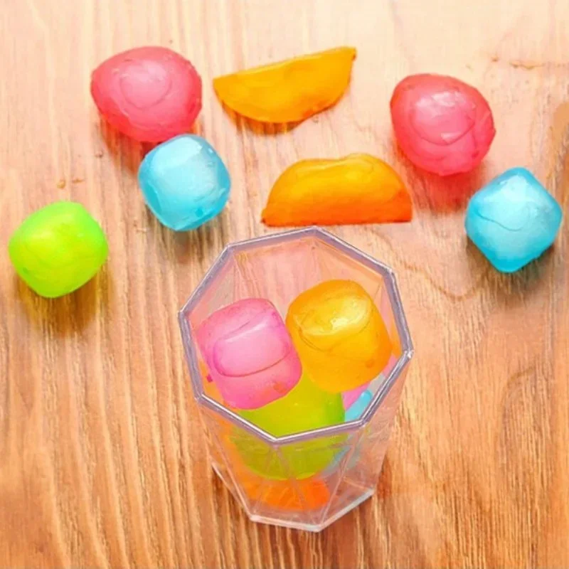 Ice cubes 6pcs Grade Refreezable Ice cubes Plastic Non-diluting Reusable Washable For picnic camping