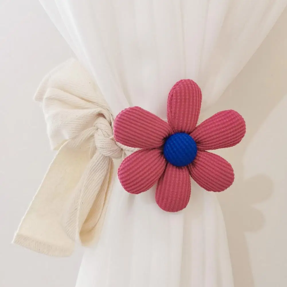 

Soft Touch Curtain Tie Curtain Rope Cute 3d Flower Curtain Ties Easy-to-use No Tools Needed Free Assembly Decorative for Bedroom