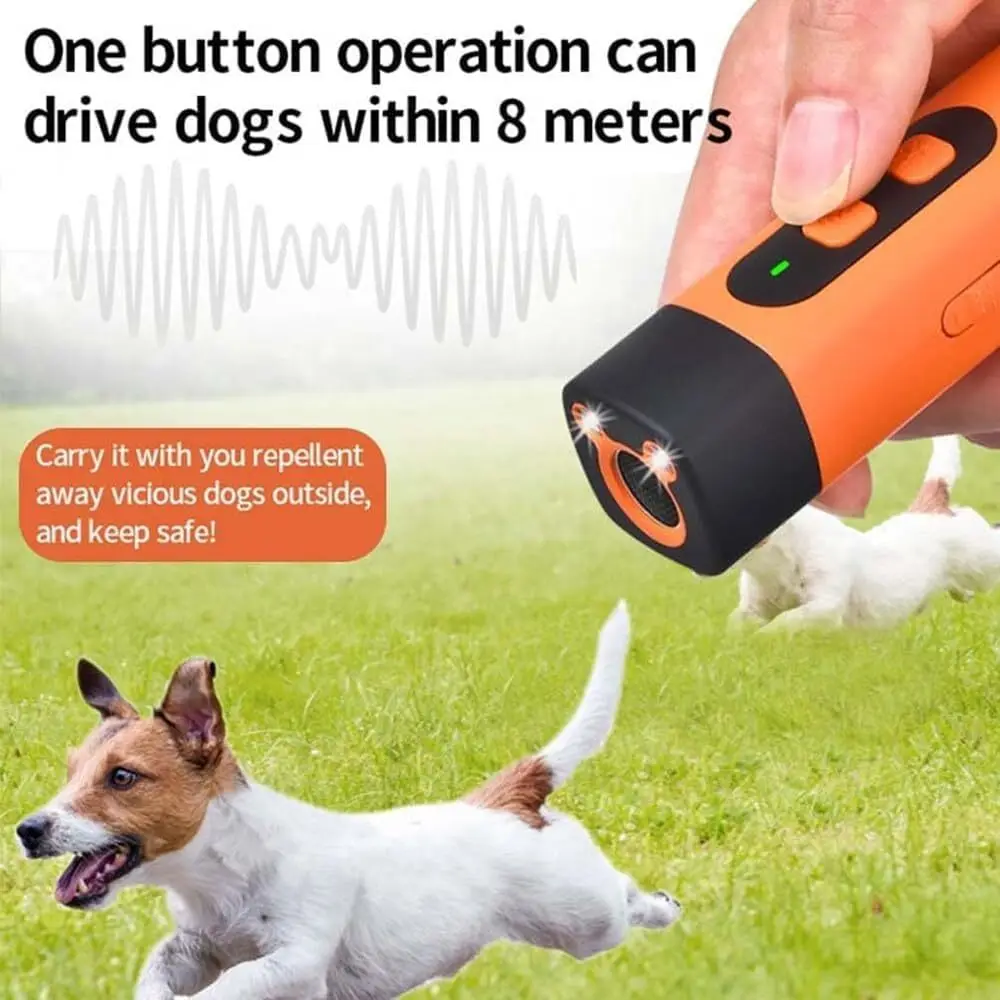 Anti Bark Device for Dogs Ultrasonic Dog Repeller Barking Devices with LED Flashlight Stop Bad Behavior Without Screaming Clap 3
