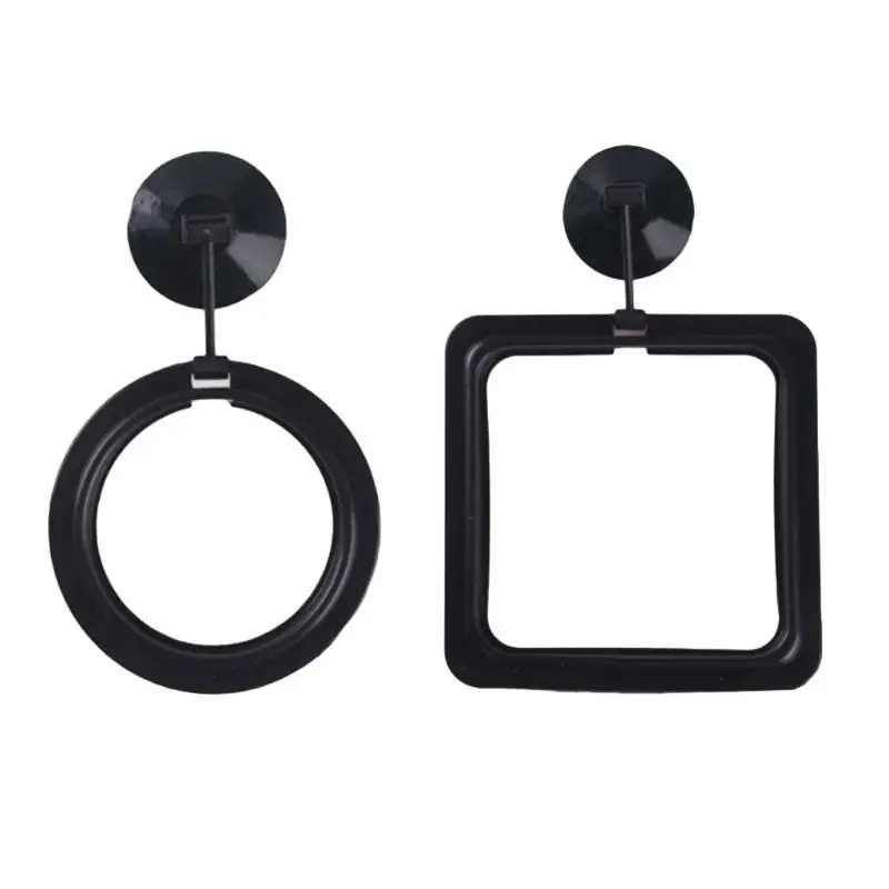 

Fish Feeding Ring Aquarium Floating Feeder for Goldfish 2 Shapes Black Dropship