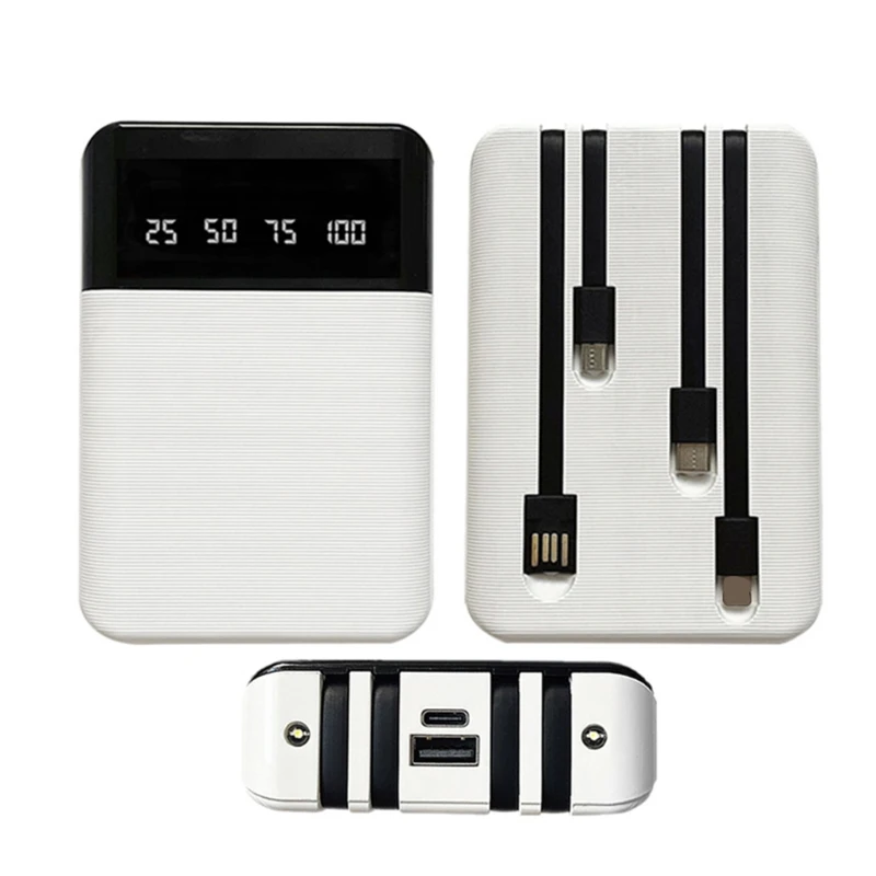 L74B 4x 18650/18700/20700/21700 케이스용 보조베터리 LCD 디스플레이 충전 DIY 쉘용