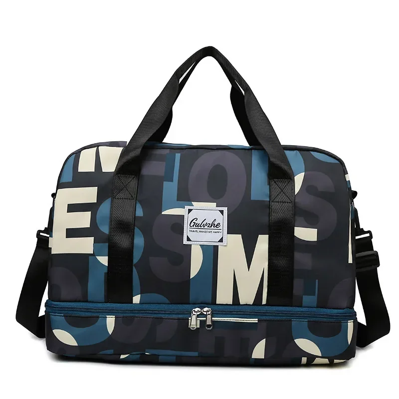 Fashion Women Large Capacity Dry Wet Separation Sports and Fitness Handheld Luggage Bag New Travel Bag Storage Clothing Handbag 2