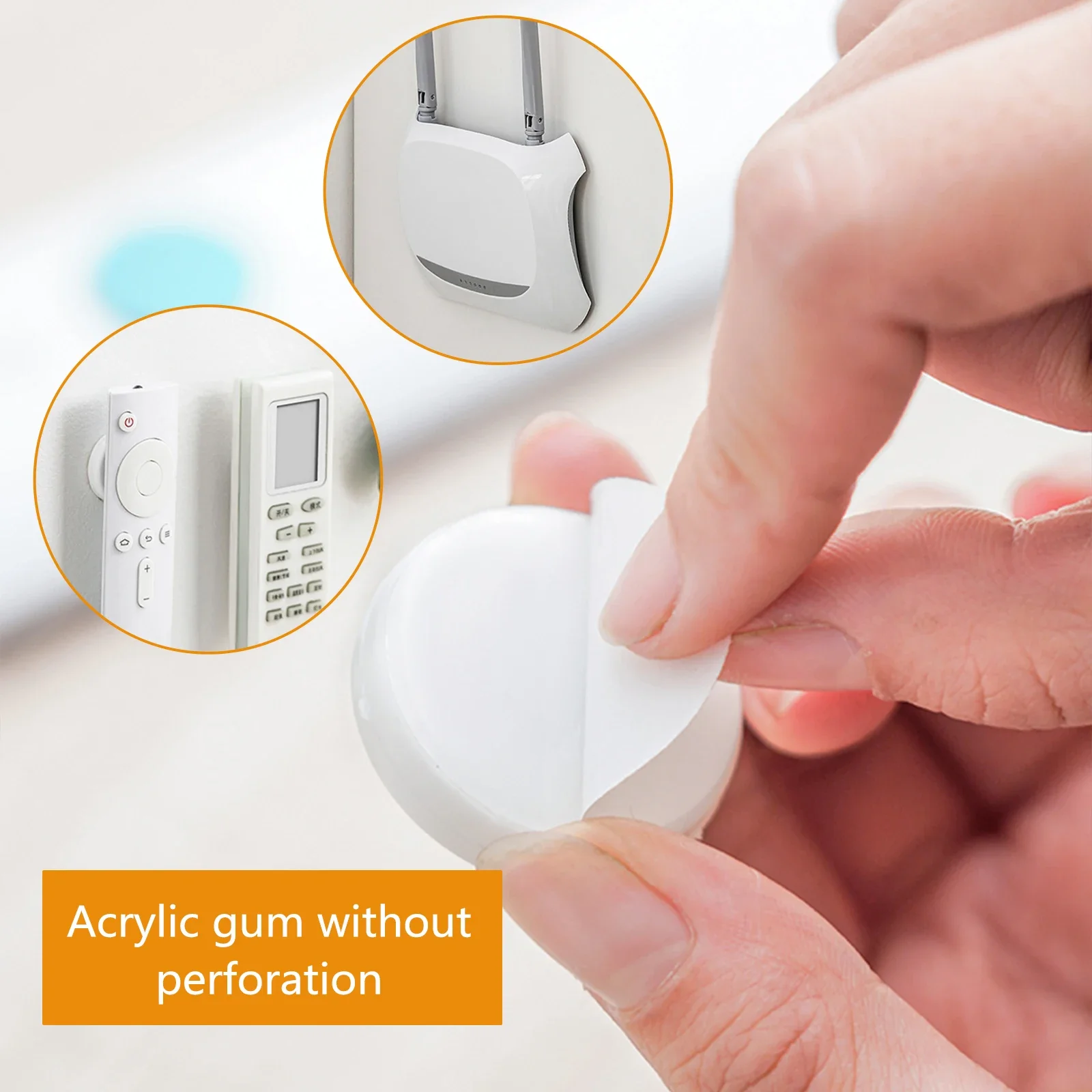 10Pairs Magnetic Remote Control Holder Anti-Lost Wall Mount Magnet Hooks Fridge Sticker Storage Holder Home Decor Organizer Hook
