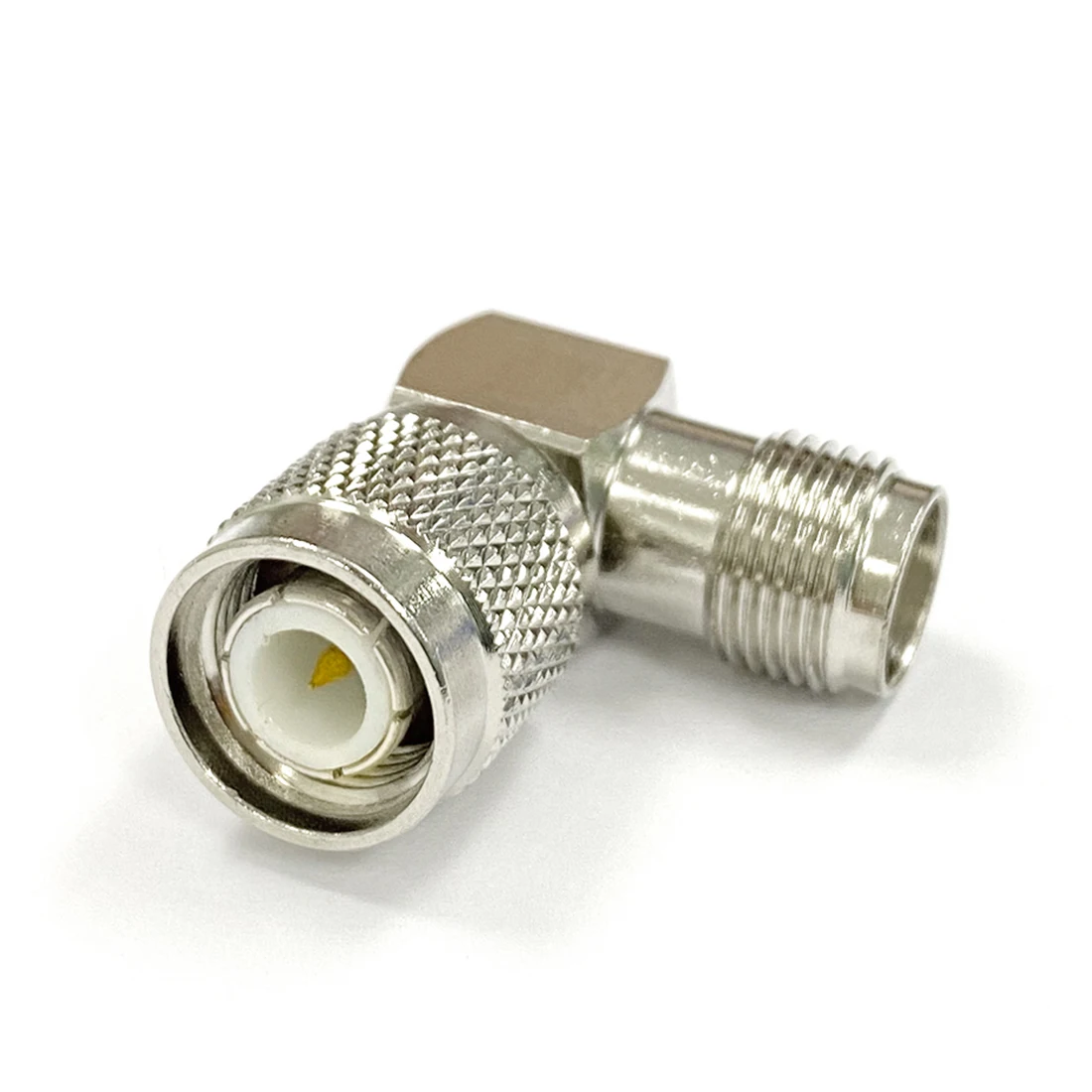 1pc TNC Male Plug To Female Jack RF Coax Adapter Convertor  Right Angle  Nickelplated  NEW Wholesale For WIFI Wireless 1pc n male plug rf coax connector crimp for lmr300 cable straight nickelplated new wholesale wire terminal for wifi