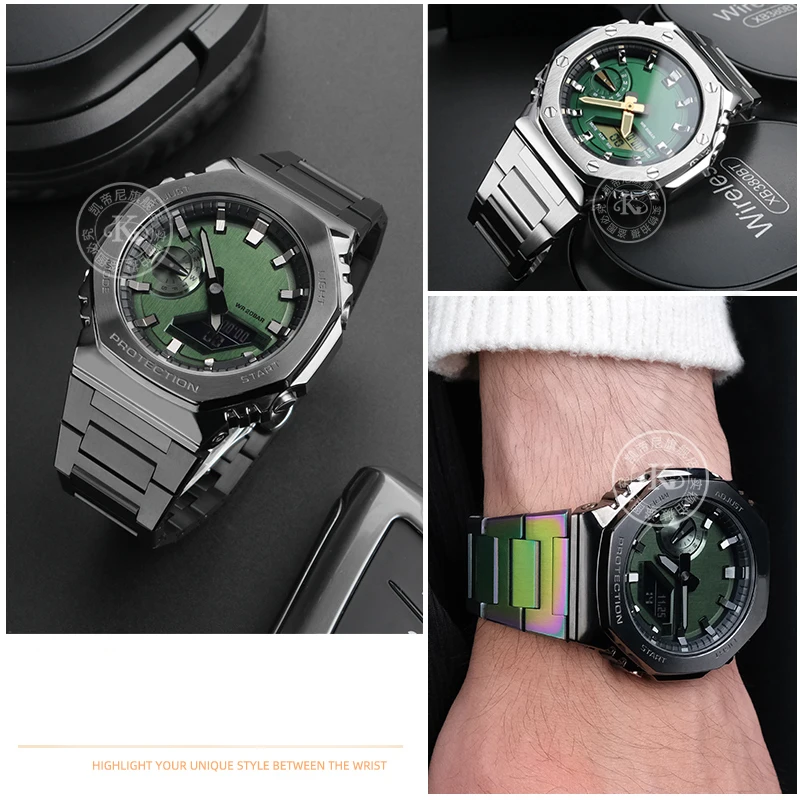 G-SHOCK GM2100B 社外ブレスレット 修正された金属時計バンドブレスレット男性のストラップカシオG-SHOCK