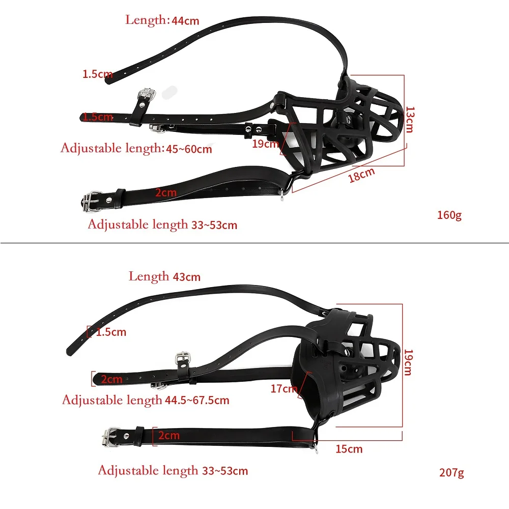 Masque en cuir de silicone, ensemble de bâillon buccal, harnais de bondage pour la tête et le visage, jouet sexuel de retenue fétichiste_voghion.com