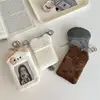 SKYSONIC New Arrival 3 Inch Plush Kpop Holder Cute Cat Idol Postcards Storage Card Bag Collect Organizer Schoolbag Pendant 5