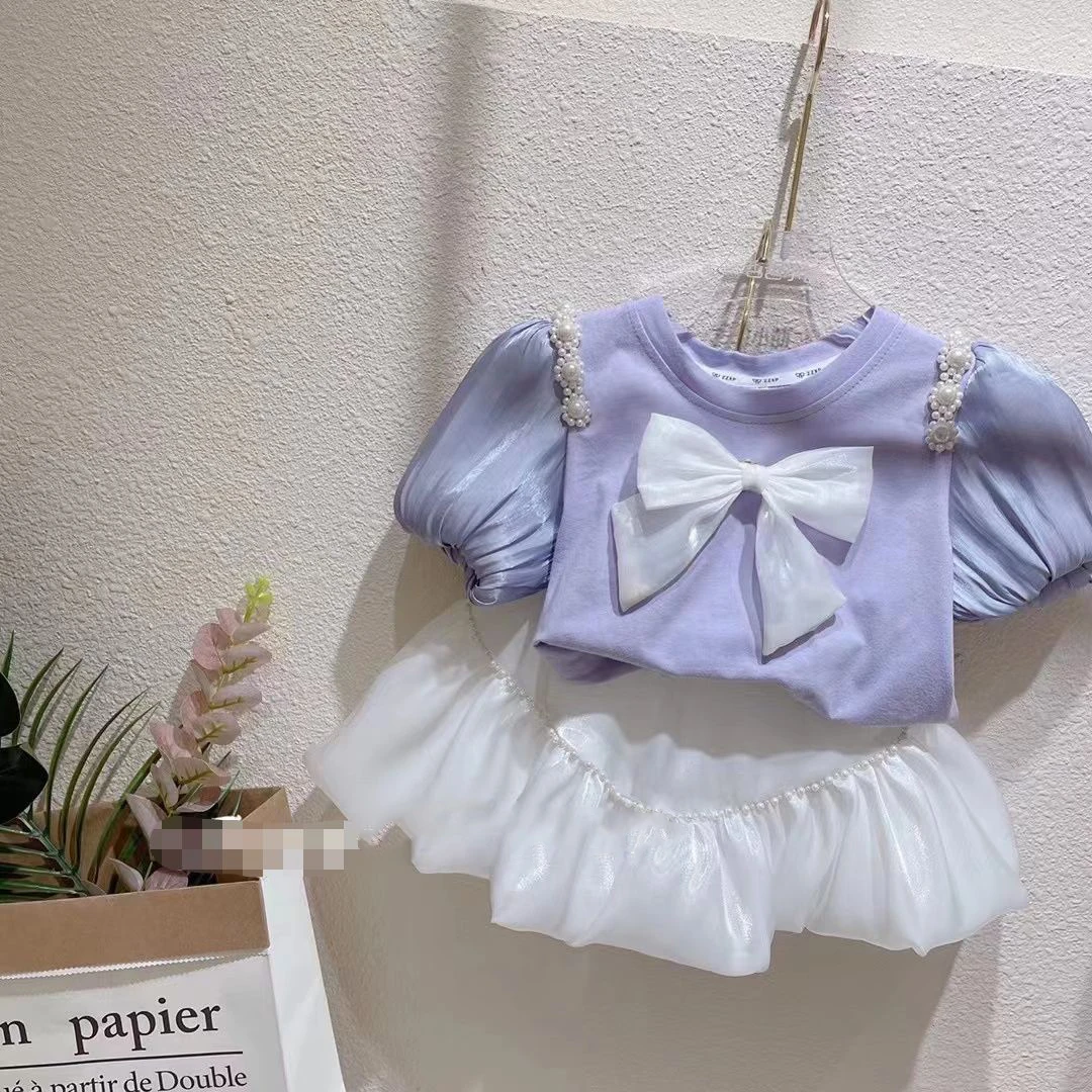Haokaini, set di vestiti estivi per neonata, canotta senza maniche con