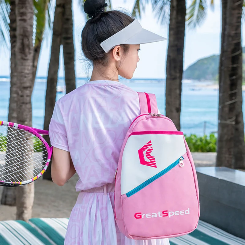 GreetSpeed Children Sports Racket Bag with Sneakers Compartment Multifunctional Shoulder Bags Kids Badminton Tennis Backpack