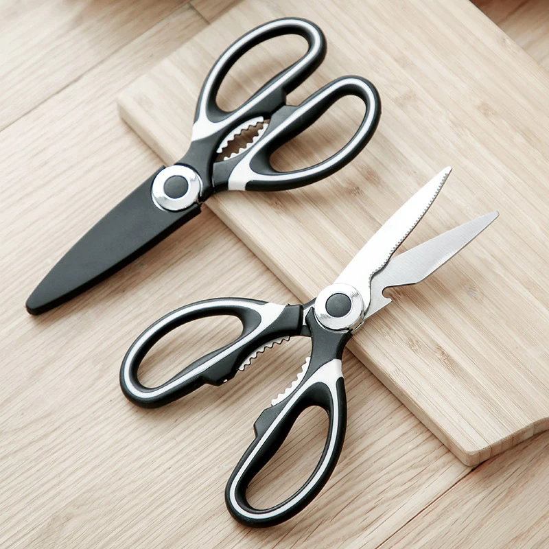Description Picture 2 of item1PC Multi Functional Stainless Steel Household Kitchen Scissors For Cutting Vegetables, Chicken Bones, Fish, And Other Tools