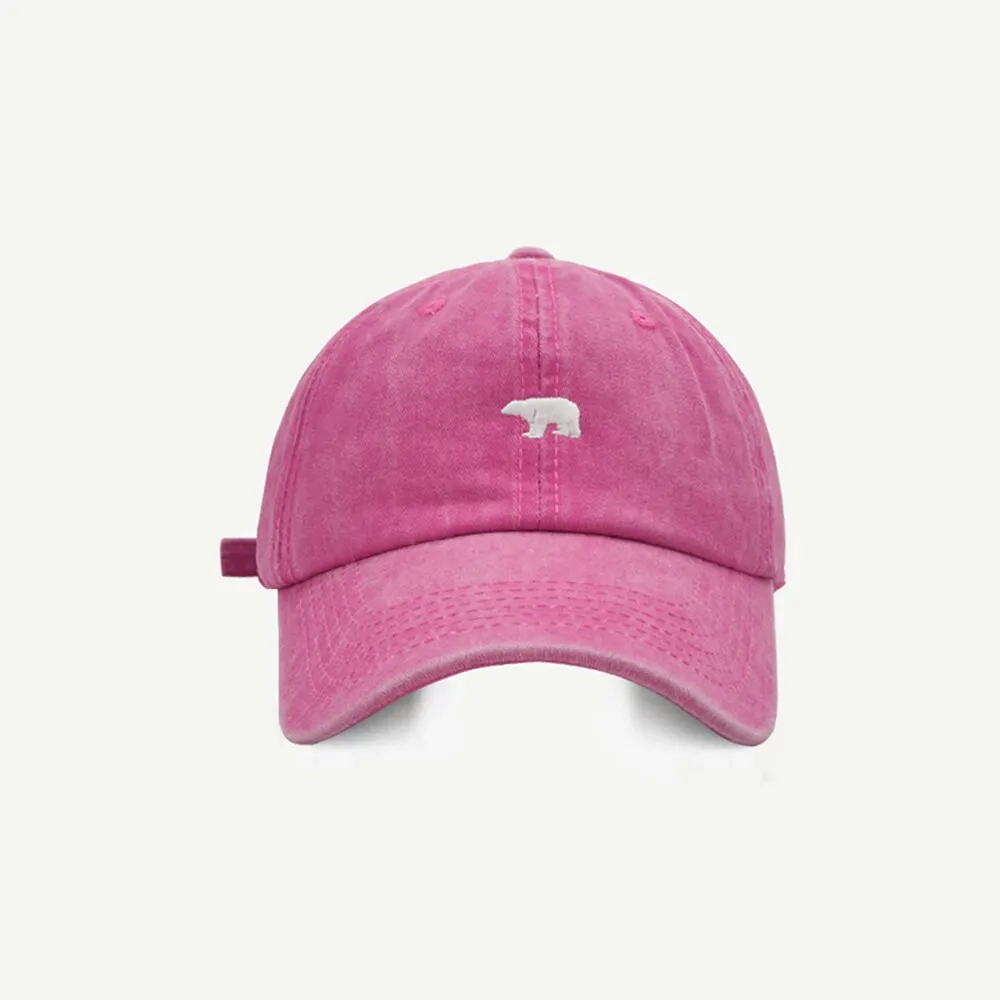 Baseball Hats Women Men Same Style Soft Top Polar Bear Duck Tongue Show Face Small Sunscreen Children