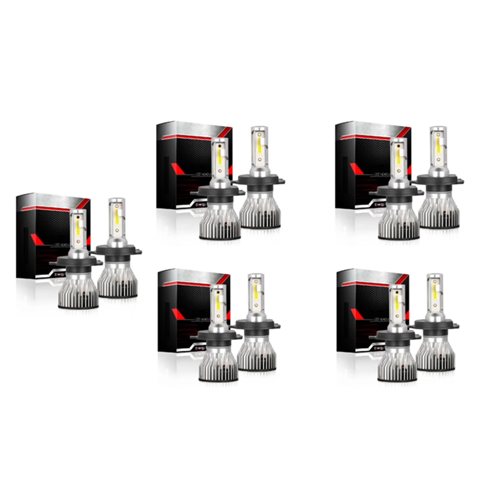 

5Pairs Led H4 H7 H1 H3 H11 H13 9005 9006 9007 Auto Headlight Mini Size 80W 20000LM 6500K 8000K Car Headlamp Fog Light