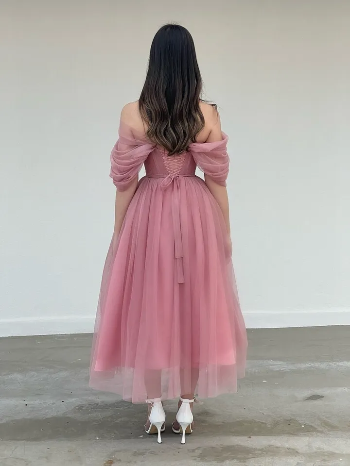 Votuleazi Vesito Da Donna Elegante In Tulle Con Spacchi Abito Con Spalle Manica Lunga Scoperte Da Cocktail In Rete A Strati Midi Tutu Abito Da Sera Nero 2 Xl 102978606