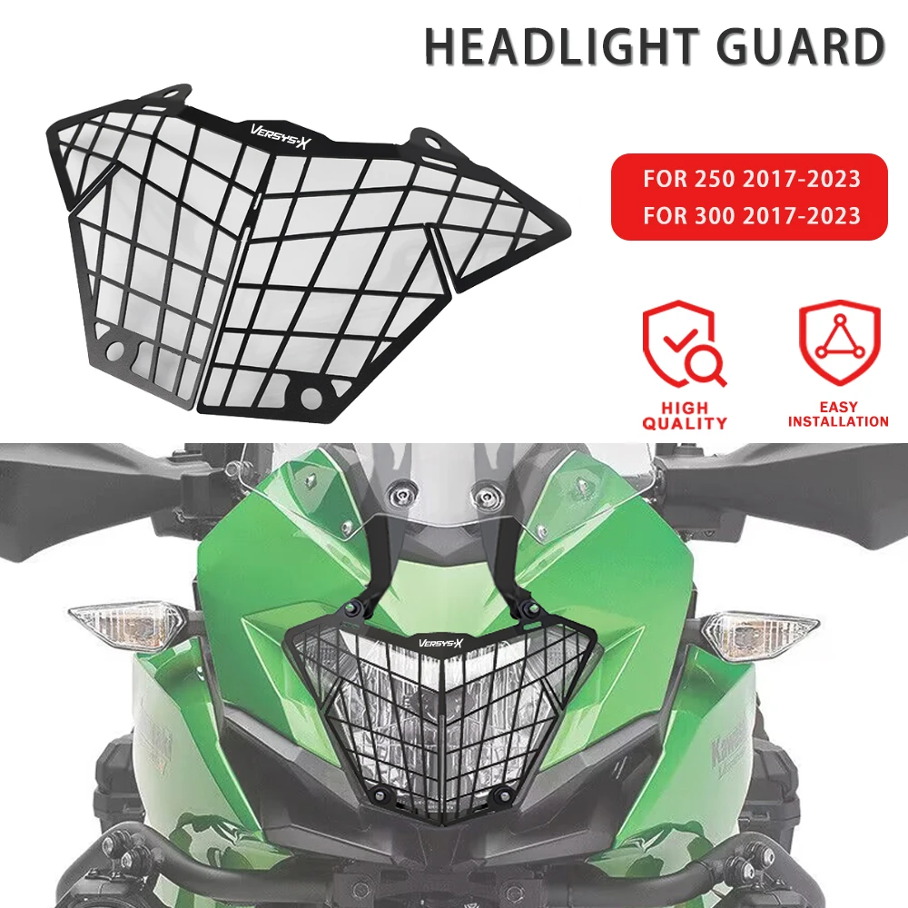 

CNC Motorcycle For Kawasaki Versys X300 X250 VERSYS250 VERSYS300 VERSYS-X 300 250 ABS Headlight Protection Cover Grille Guard