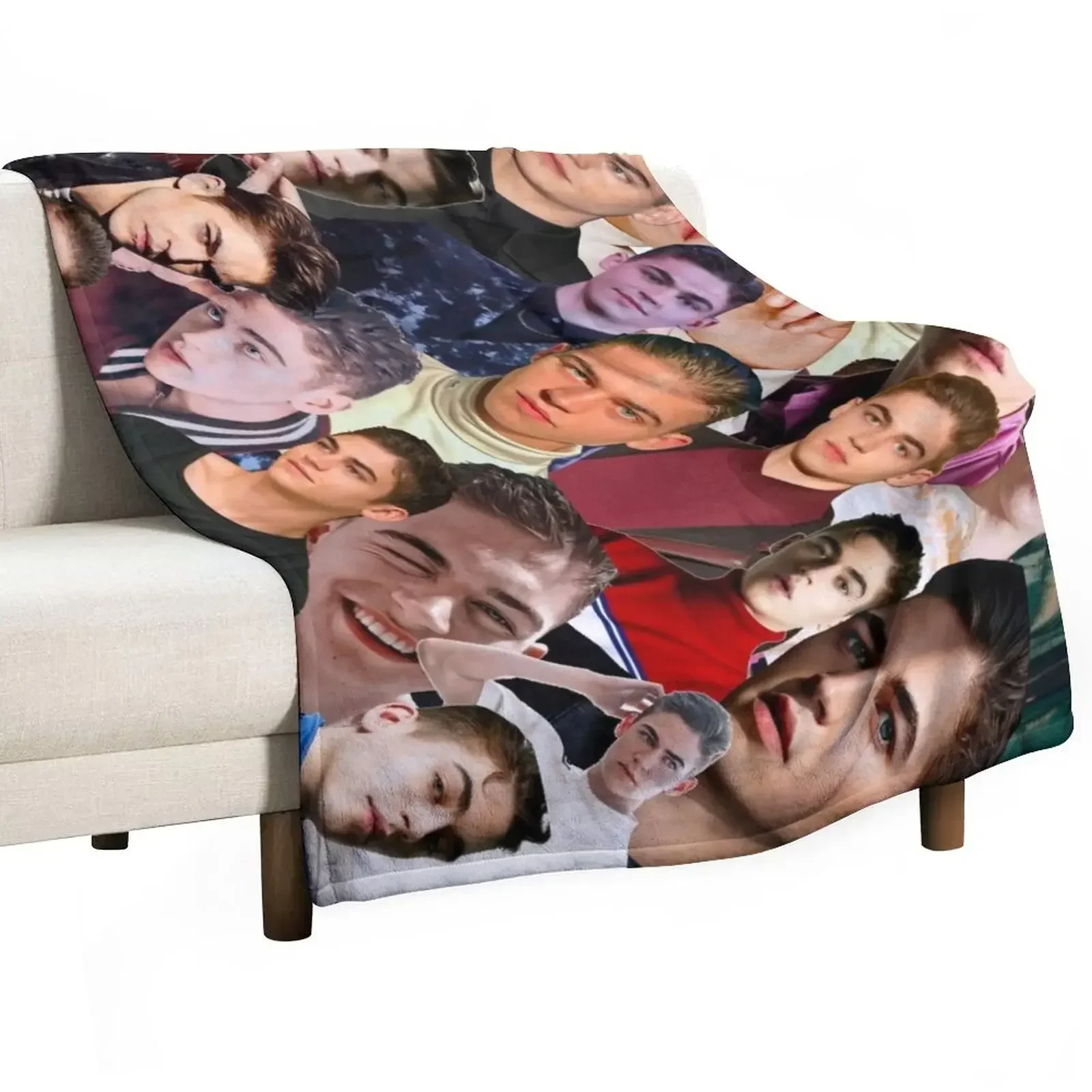 

Hero Fiennes Tiffin Photo Collage Throw Blanket Fluffy Softs Vintage Blankets