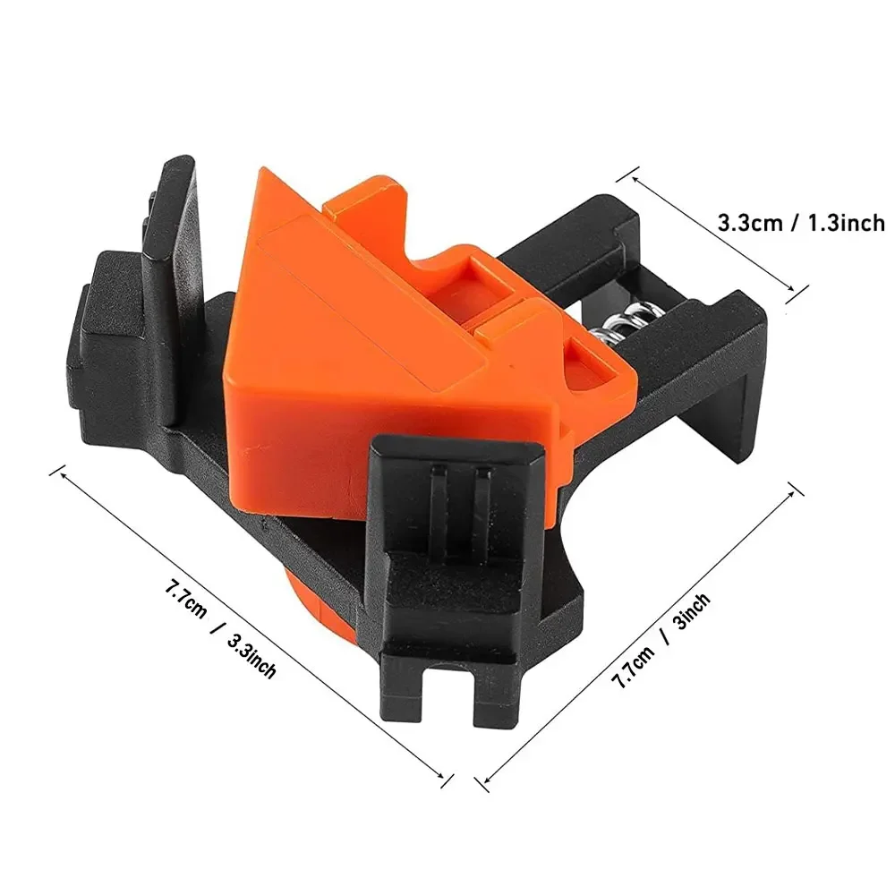 90 Degree Angle Clamps Woodworking Corner Spring Clip Right Angle Clips Fixer Tools Quick Adjustable Hand Tools Furniture Fixing