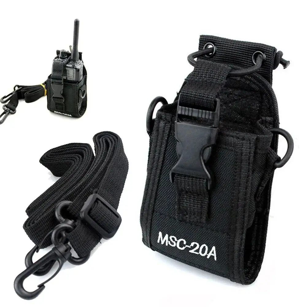 

KSUT MSC-20A Two Way Radio Bag Nylon Holster Carry Case for Baofeng UV-5R 888S UV-82 TYT Kenwood Motorola ICOM Walkie Talkie