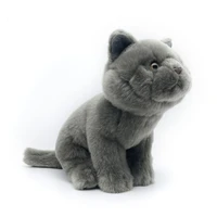 Realistic British Shorthair Cat High Fidelity Cute Plushie Felinae Plush Toys Lifelike Animals Simulation Stuffed Doll Kawai Toy 1