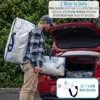 Heavy Duty XL Foldable Moving Bags 8 Pack with Backpack Straps Clear Storage Solution Lightweight Durable Alternative to Boxes 3