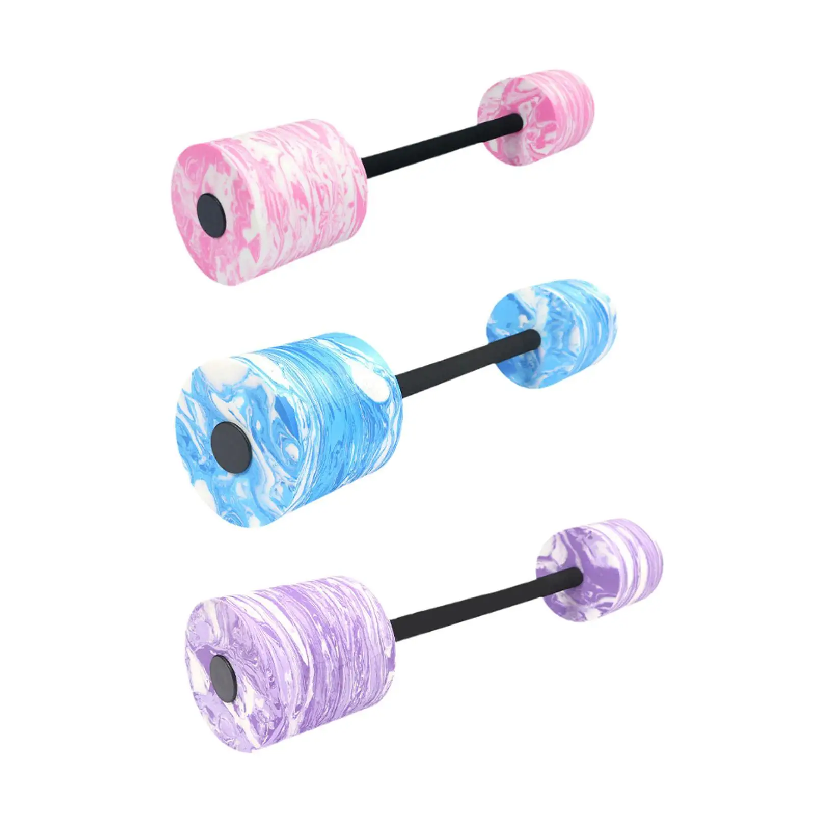 Aquatic Dumbbell Underwater Exercise Versatile Swim Training Pool Resistance Portable Swimming Barbell Foam Pool Weights