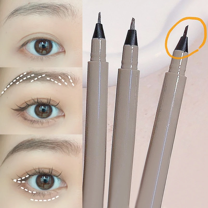 

Liquid Eyebrow Waterproof Natural Ultra Thin Head Eyeliner Lying Silkworm Pen Sweat-proof Lasting Eyebrow Pencil Eyes Cosmetic
