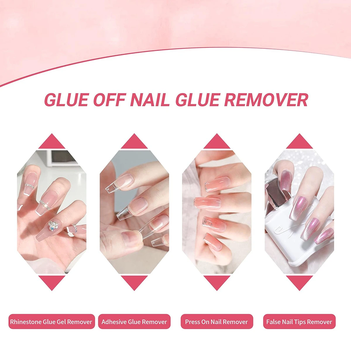 10ml Nail Glue Remover Glue Off for False Nails Rhinestone Remover Tools Nail Art Debonder Fast Dissolve Liquid Cleaner Accessor 4