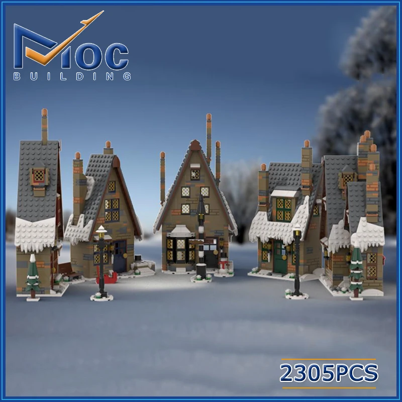 

2305Pcs Classic Movie Scene MOC Hogsmeade House Set Building Block Castle Model DIY Assembly Brick Toy For Children MOC-134660