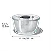 OXO Good Grips Glass Salad Spinner, Large/6.22 Quart, Clear 6