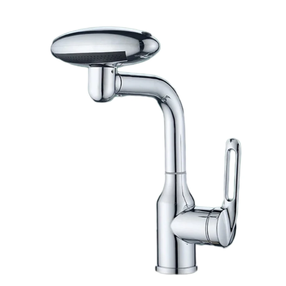 

Adjustable Multifunction Bathroom Basin Hot Cold Washbasin Rotatable Outlet Hose Adjustable Durable Outlet Hose