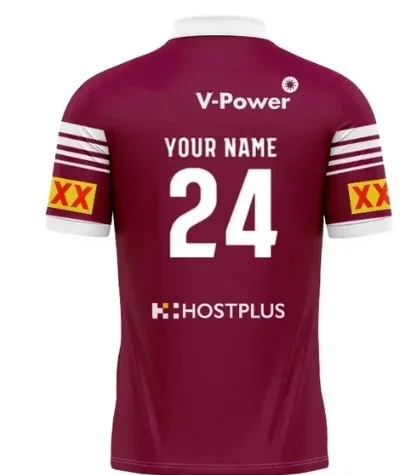 thumbnail image 1 of Camiseta polo de rugby de local/visitante/gorra de Queensland Maroons 2024 - Talla de hombre: S-5XL (nombre y número personalizados impresos), 1 of 5