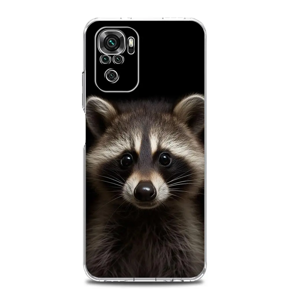 Clear Soft Phone Case with Mapache Design