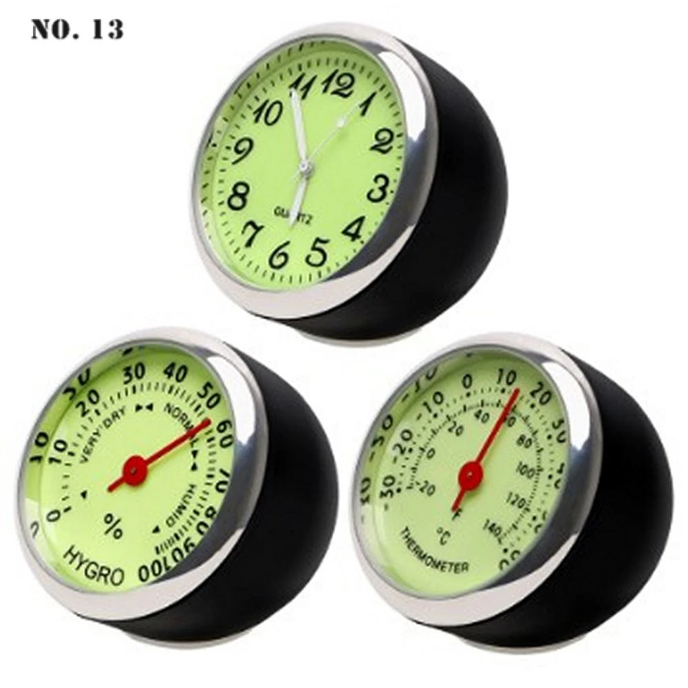 

Car Clock Quartz Meter No Wiring Car Clock Car Dual-use Clock Light Car Thermometer Car Hygrometer A Good Gift