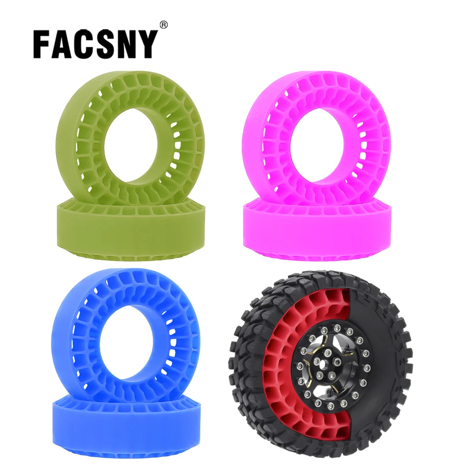 Injora 1.9 Silicone Tire Inserts DGT-1064GN Injora 1.0" Micro Crawler Tires Silicone Rubber Inserts 62 64mm Soft 1.9 Silicone Inserts Rc Crawler